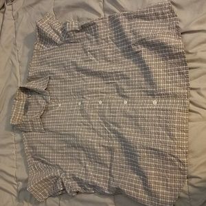 Eddie Bauer xl 100% button down short sleeve shirr